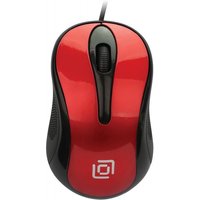Мышь проводная Oklick 385M, USB, черная с красным. Интернет-магазин Vseinet.ru Пенза