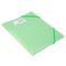 Фото № 2 Папка на резинке Бюрократ Gems GEMPR05GRN A4 пластик кор.30мм 0.5мм зеленый турмалин карман для визи