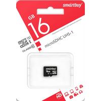 Фото Карта памяти SmartBuy micro SDHC 16Гб, Class 10 UHS-I (SB16GBSDCL10-00). Интернет-магазин Vseinet.ru Пенза