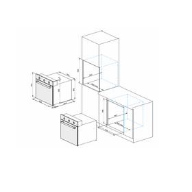 Фото Духовой шкаф электрический Дарина 2V5 BDE 112 708 B, черный. Интернет-магазин Vseinet.ru Пенза