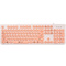Фото № 41 Клавиатура Oklick 400MR белая с розовым проводная, USB, 
