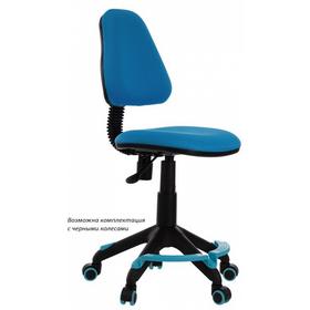 Фото Кресло детское БЮРОКРАТ KD-4-F, на колесиках, ткань, голубой [kd-4-f/tw-55]. Интернет-магазин Vseinet.ru Пенза