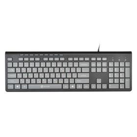 Фото Клавиатура Oklick 480M черная с серым проводная, USB, . Интернет-магазин Vseinet.ru Пенза