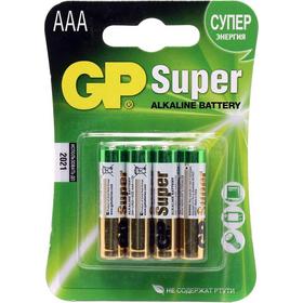 Фото Батарея GP Super Alkaline 24ARS LR03 AAA (4шт) спайка. Интернет-магазин Vseinet.ru Пенза