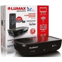Фото ТВ приставка DVB-T2 Lumax DV1110HD Wi-Fi-адаптер приобретается отдельно. Интернет-магазин Vseinet.ru Пенза