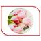 Фото № 7 Весы кухонные Аксинья КС-6503, бежевые с рисунком «Розовые тюльпаны»