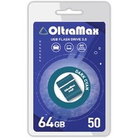 Фото Флешка OltraMax OM-50, 64Гб, темно-синяя. Интернет-магазин Vseinet.ru Пенза