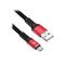 Фото № 15 Кабель Digma USB A (m) micro USB B (m) 1.2м USB 2.0 (am) - microUSB (bm), 1.2 м, черный с красным