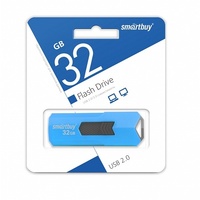 Фото Флешка SmartBuy STREAM, 32Гб, голубая. Интернет-магазин Vseinet.ru Пенза