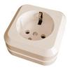 Фото Розетка одномест. "Олимп" с/з, о/у, 16А, бежевая Б О0028. Интернет-магазин Vseinet.ru Пенза