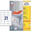 Фото Этикетки Avery Zweckform 3481 A4 70x41мм 21шт на листе/70г/м2/100л./белый матовое самоклей. универсальная. Интернет-магазин Vseinet.ru Пенза