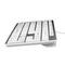 Фото № 2 Клавиатура Hama Rossano белая с серебристым проводная, USB, 