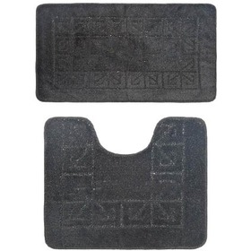 Комплект ковриков для в/к BANYOLIN CLASSIC из 2 шт 50х80/50х40см (черный). Интернет-магазин Vseinet.ru Пенза Фото Комплект ковриков для в/к BANYOLIN CLASSIC из 2 шт 50х80/50х40см (черный). Интернет-магазин Vseinet.ru Пенза