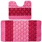 Фото № 5 Комплект ковриков для в/к BANYOLIN SILVER из 2 шт 60х100/50х60см (розовый)
