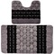 Фото № 3 Комплект ковриков для в/к BANYOLIN SILVER из 2 шт 60х100/50х60см (черный)