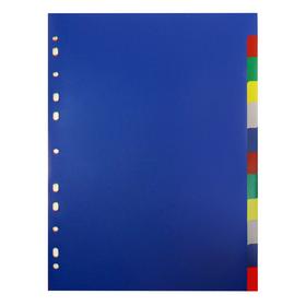 Фото Разделитель индексный Бюрократ ID116E A4 пластик 12 индексов цветные разделы. Интернет-магазин Vseinet.ru Пенза