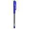 Фото № 0 Ручка шариковая Deli EQ01630 Arrow 0.7мм резин. манжета прозрачный/синий синие чернила