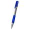 Фото № 2 Ручка шариковая Deli EQ01730 Arrow 1мм резин. манжета прозрачный/синий синие чернила