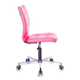 Фото Кресло Бюрократ CH-330M/PINK без подлокотников розовый искусственная кожа крестовина металл. Интернет-магазин Vseinet.ru Пенза