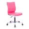 Фото № 2 Кресло Бюрократ CH-330M/PINK без подлокотников розовый искусственная кожа крестовина металл