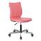 Фото № 18 Кресло Бюрократ CH-330M/PINK без подлокотников розовый искусственная кожа крестовина металл
