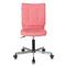 Фото № 25 Кресло Бюрократ CH-330M/PINK без подлокотников розовый искусственная кожа крестовина металл