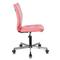 Фото № 26 Кресло Бюрократ CH-330M/PINK без подлокотников розовый искусственная кожа крестовина металл