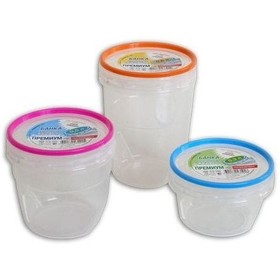 Фото Банка "Премиум" для хран. прод 0,5л  с герметич. крышкой С43201 "ПБ" г.Москва. Интернет-магазин Vseinet.ru Пенза