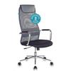Фото Кресло руководителя Бюрократ KB-9N/DG/TW-12 серый TW-04 TW-12 сетка крестовина хром. Интернет-магазин Vseinet.ru Пенза