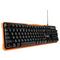 Фото № 4 Клавиатура Гарнизон GK-320G черная с оранжевым проводная, USB, 