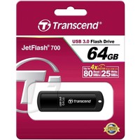 Флешка Transcend JetFlash 700 64Гб, USB 3.0, черный (TS64GJF700). Интернет-магазин Vseinet.ru Пенза