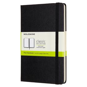 Фото Блокнот Moleskine CLASSIC Medium 115x180мм 240стр. нелинованный твердая обложка черный [qp052]. Интернет-магазин Vseinet.ru Пенза