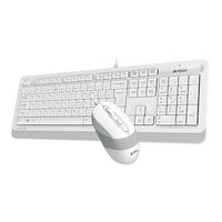 Фото Клавиатура + мышь A4 Fstyler F1010 клав:белый/серый мышь:белый/серый USB. Интернет-магазин Vseinet.ru Пенза