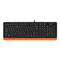Фото № 2 Клавиатура + мышь A4 Fstyler F1010 клав:черный/оранжевый мышь:черный/оранжевый USB
