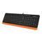 Фото № 4 Клавиатура + мышь A4 Fstyler F1010 клав:черный/оранжевый мышь:черный/оранжевый USB