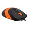 Фото № 6 Клавиатура + мышь A4 Fstyler F1010 клав:черный/оранжевый мышь:черный/оранжевый USB