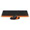 Фото № 8 Клавиатура + мышь A4 Fstyler F1010 клав:черный/оранжевый мышь:черный/оранжевый USB