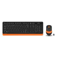 Фото Клавиатура + мышь A4 Fstyler FG1010 клав:черный/оранжевый мышь:черный/оранжевый USB беспроводная. Интернет-магазин Vseinet.ru Пенза