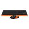 Фото № 11 Клавиатура + мышь A4 Fstyler FG1010 клав:черный/оранжевый мышь:черный/оранжевый USB беспроводная