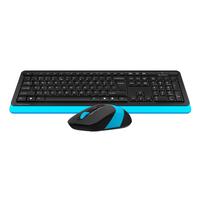 Фото Клавиатура + мышь A4 Fstyler FG1010 клав:черный/синий мышь:черный/синий USB беспроводная. Интернет-магазин Vseinet.ru Пенза