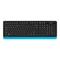 Фото № 4 Клавиатура + мышь A4 Fstyler FG1010 клав:черный/синий мышь:черный/синий USB беспроводная