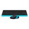 Фото № 21 Клавиатура + мышь A4 Fstyler FG1010 клав:черный/синий мышь:черный/синий USB беспроводная