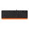Фото № 1 Клавиатура A4Tech FK10 черная с оранжевым проводная, USB, 