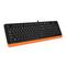 Фото № 2 Клавиатура A4Tech FK10 черная с оранжевым проводная, USB, 