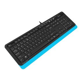 Фото Клавиатура A4Tech FK10 черная с синим проводная, USB, . Интернет-магазин Vseinet.ru Пенза