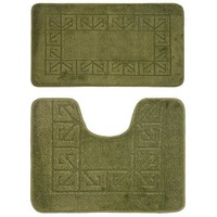 Комплект ковриков для в/к BANYOLIN CLASSIC из 2 шт 50х80/50х40см 11мм (темно-зеленый) 1/25 (1, РОССИ. Интернет-магазин Vseinet.ru Пенза