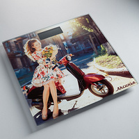 Фото Весы напольные Аксинья КС-6012, многоцветные с рисунком «Джульетта». Интернет-магазин Vseinet.ru Пенза