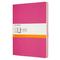 Фото № 3 Блокнот Moleskine CAHIER JOURNAL XLarge 190х250мм обложка картон 120стр. линейка розовый неон (3шт) [ch021d17]