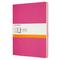 Фото № 5 Блокнот Moleskine CAHIER JOURNAL XLarge 190х250мм обложка картон 120стр. линейка розовый неон (3шт) [ch021d17]