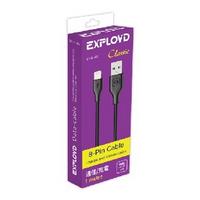 Фото EXPLOYD EX-K-482 USB - 8 Pin круглый чёрный 1М Classic Дата-кабель. Интернет-магазин Vseinet.ru Пенза